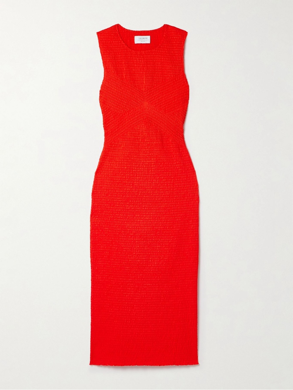 La Ligne Victoria Red Sleeveless Midi Dress